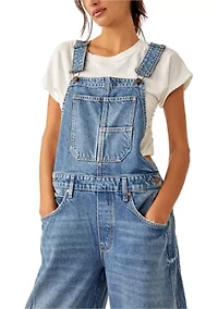 We The Free Good Luck Barrel Overalls