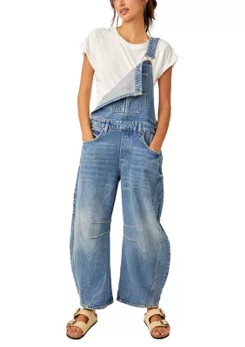 We The Free Good Luck Barrel Overalls