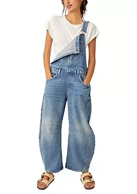 We The Free Good Luck Barrel Overalls