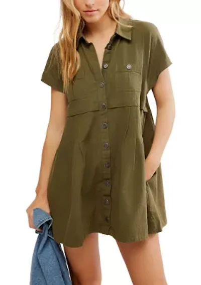 Ronnie Poplin Mini Dress