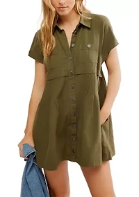 Ronnie Poplin Mini Dress
