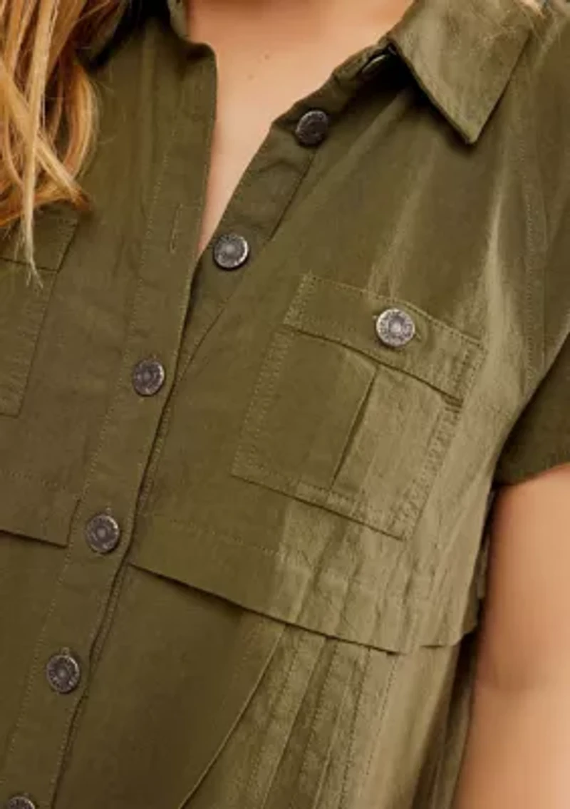 Ronnie Poplin Mini Dress