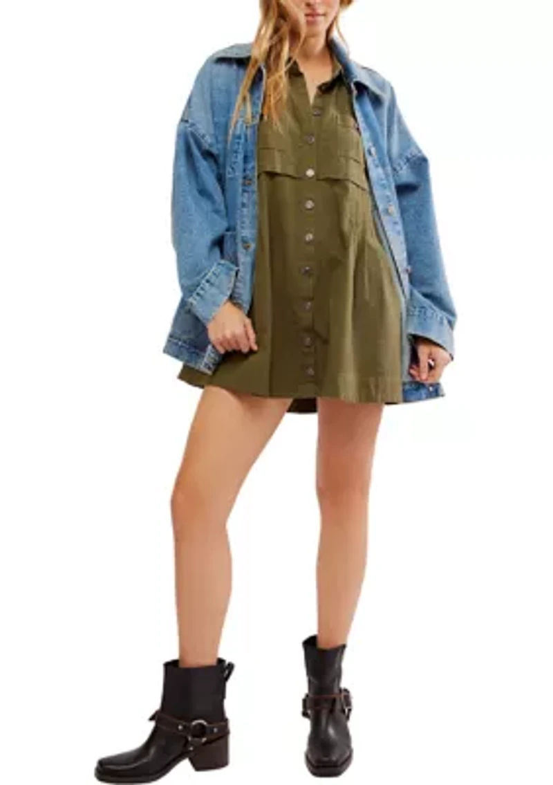 Ronnie Poplin Mini Dress