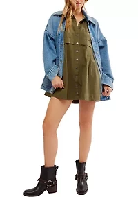 Ronnie Poplin Mini Dress