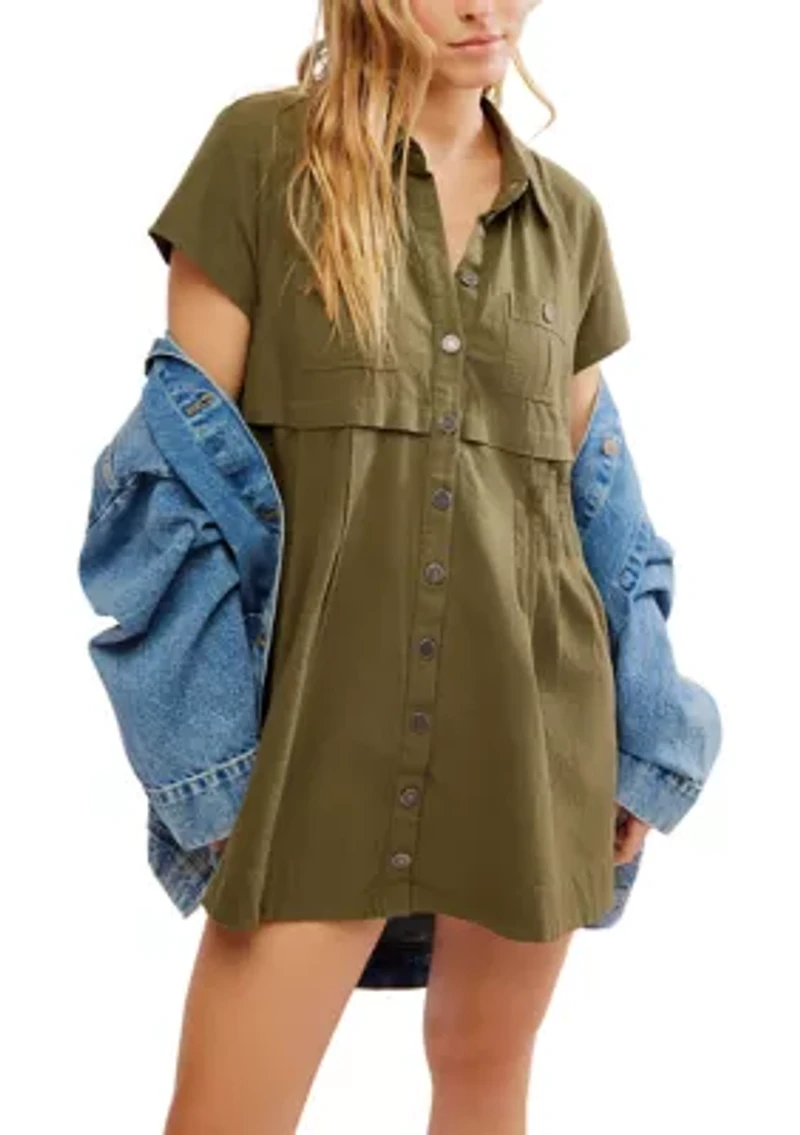 Ronnie Poplin Mini Dress