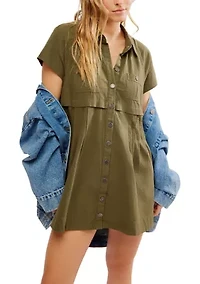 Ronnie Poplin Mini Dress