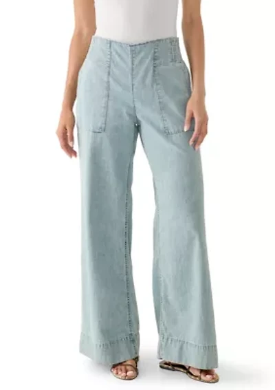 Breezy Denim Pull On Pants