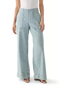 Breezy Denim Pull On Pants