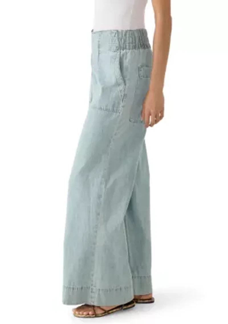 Breezy Denim Pull On Pants