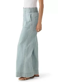 Breezy Denim Pull On Pants