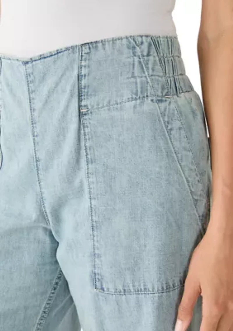 Breezy Denim Pull On Pants