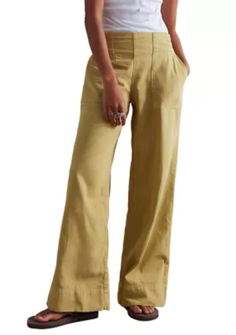 Breezy Denim Wide Leg Pants