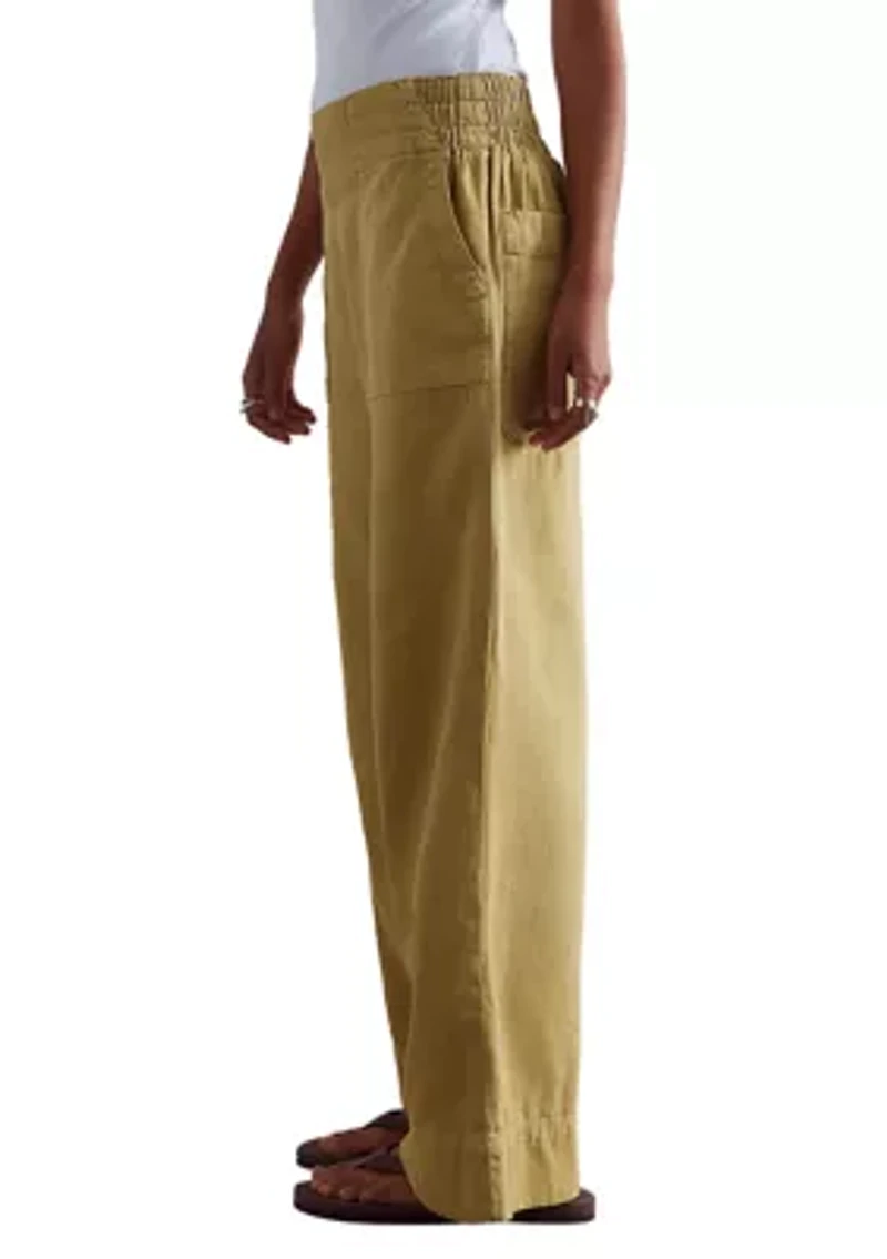 Breezy Denim Wide Leg Pants