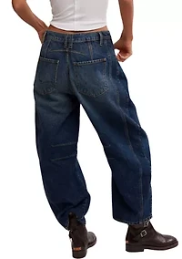 We the Free Good Luck Mid Rise Barrel Jeans