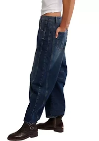 We the Free Good Luck Mid Rise Barrel Jeans