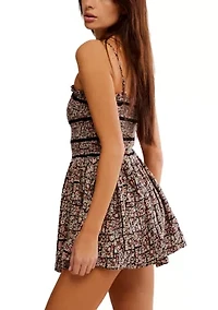 Bali Checked Out Printed Romper