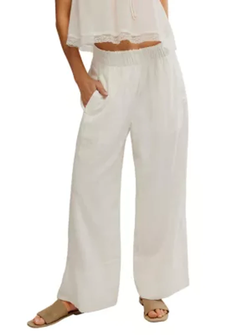 Day's End Linen Pull-On Pants