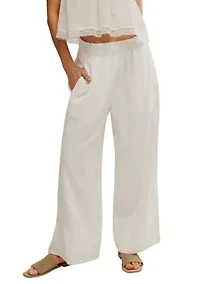 Day's End Linen Pull-On Pants
