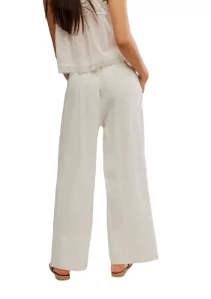 Day's End Linen Pull-On Pants