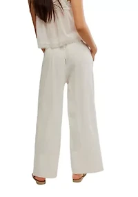 Day's End Linen Pull-On Pants