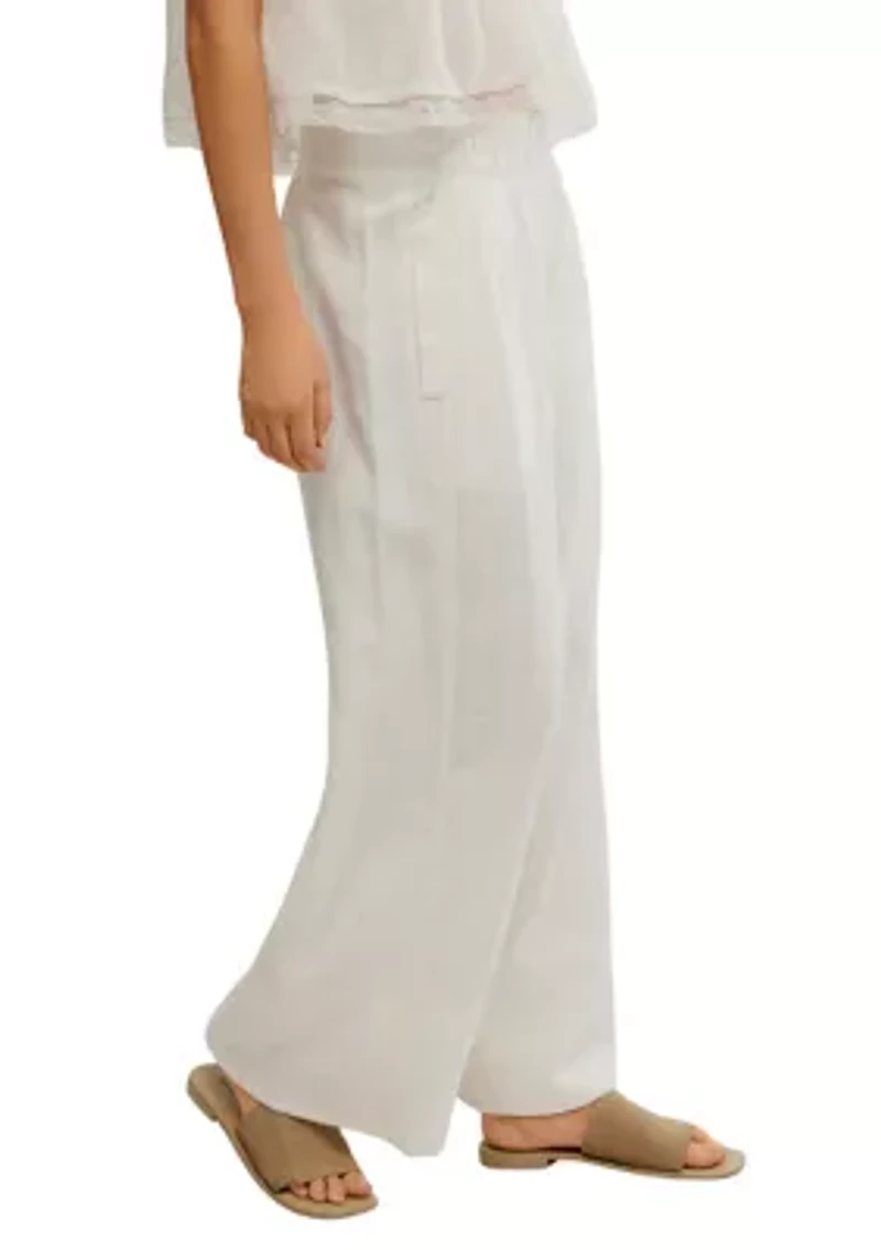 Day's End Linen Pull-On Pants