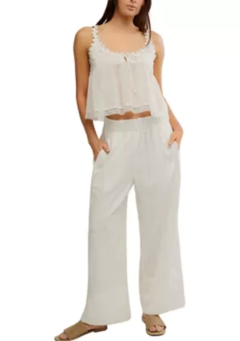 Day's End Linen Pull-On Pants