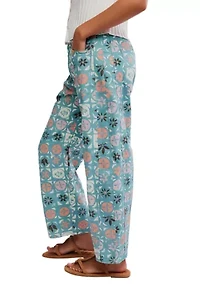 We The Free Good Luck Printed Barrel Jeans