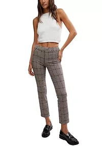 Molly Slim Plaid Pants