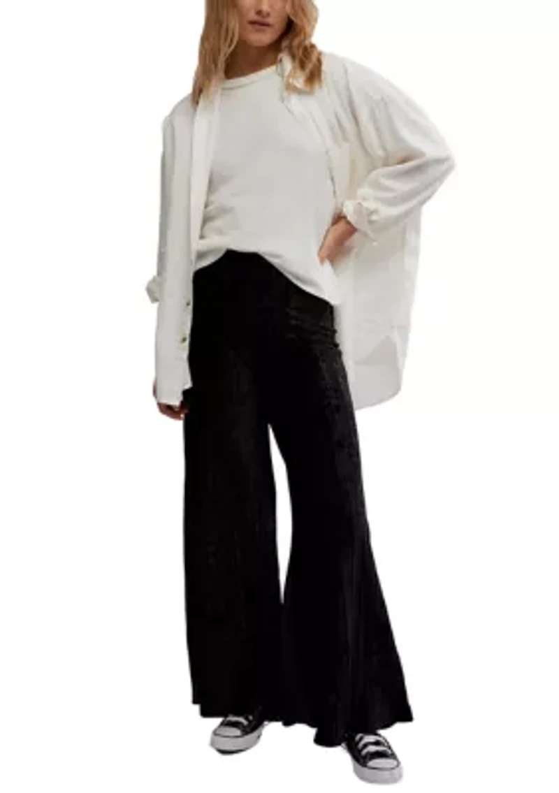 Star Sign Velvet Pants