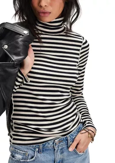 We The Free Good Stripe Turtleneck