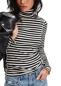 We The Free Good Stripe Turtleneck