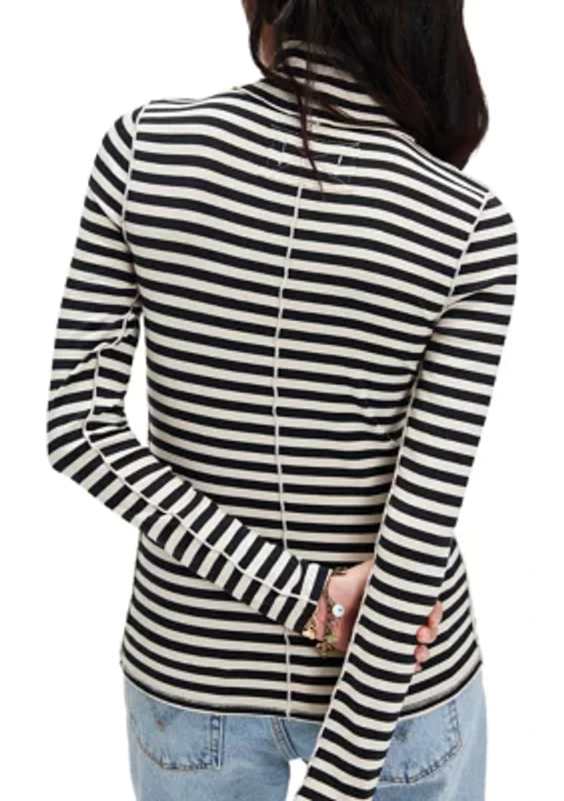 We The Free Good Stripe Turtleneck