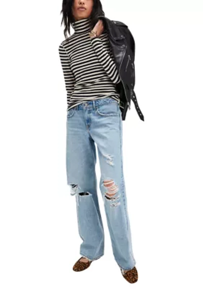 We The Free Good Stripe Turtleneck