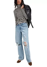 We The Free Good Stripe Turtleneck