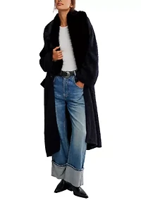 Faux Fur Twiced Love Coatigan