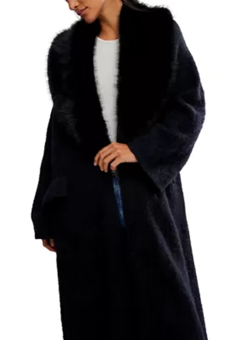 Faux Fur Twiced Love Coatigan