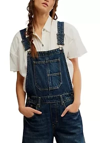 We The Free Good Luck Barrel Overalls