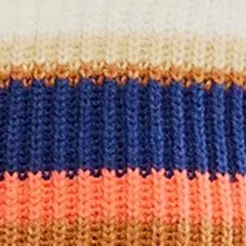 Striped Greta Half Zip Pullover