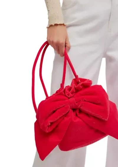 Belle Velvet Bow Bag