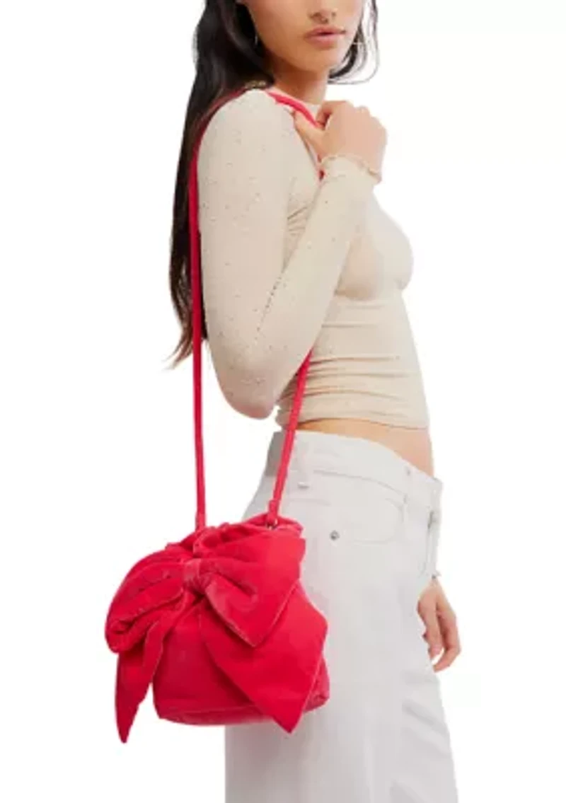 Belle Velvet Bow Bag