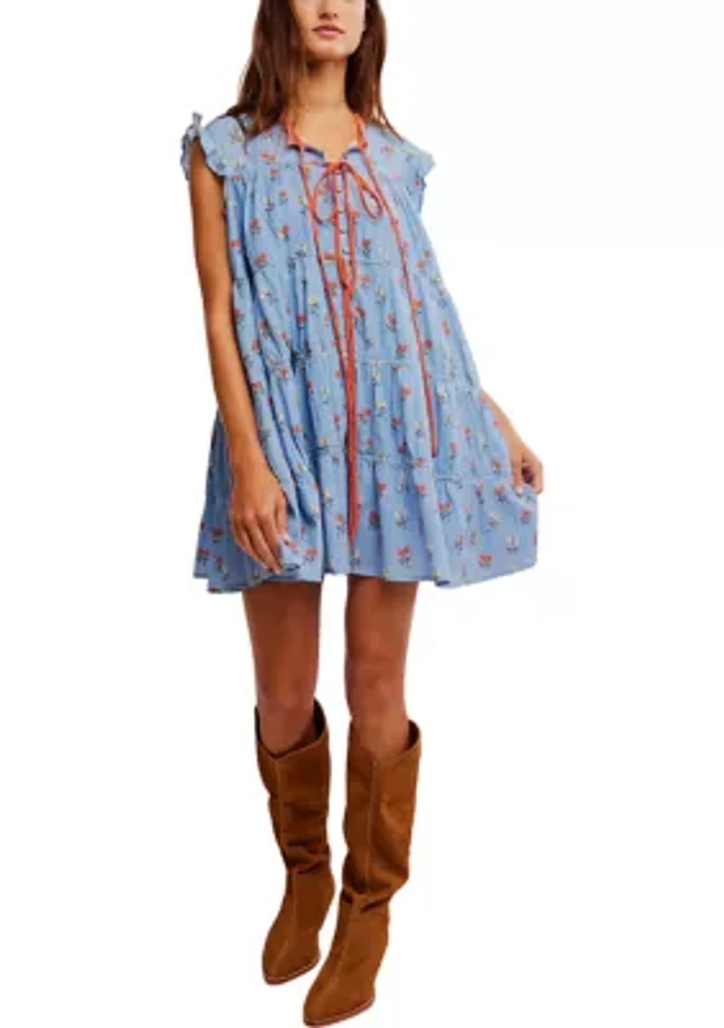 Sundown Print Tunic Dress