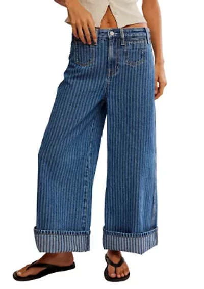 We the Free Brette Cropped Wide Leg Jeans