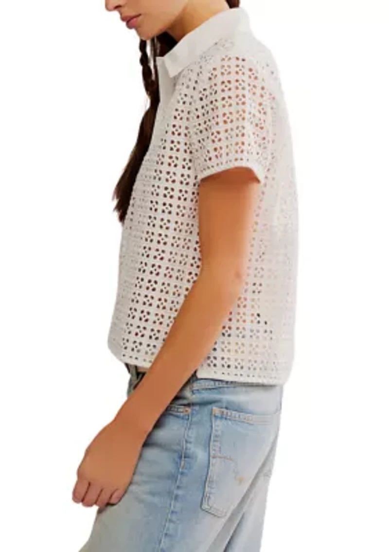 Anna Eyelet Top