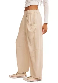 High Road Solid Pull-On Barrel Pants