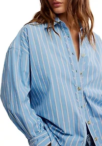 We the Free Striped Varsity Vibes Shirt