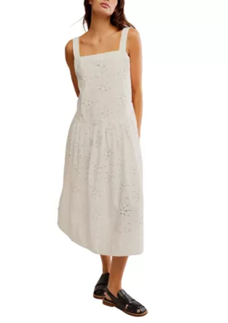Primavera Eyelet Midi Dress