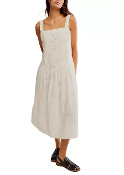 Primavera Eyelet Midi Dress