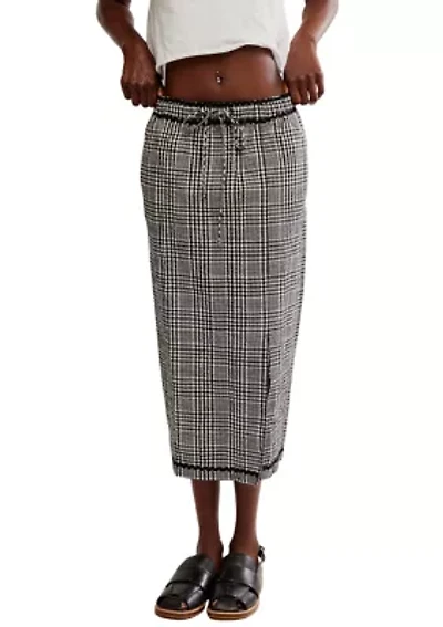 Penelope Gingham Midi Skirt