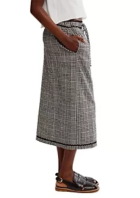 Penelope Gingham Midi Skirt