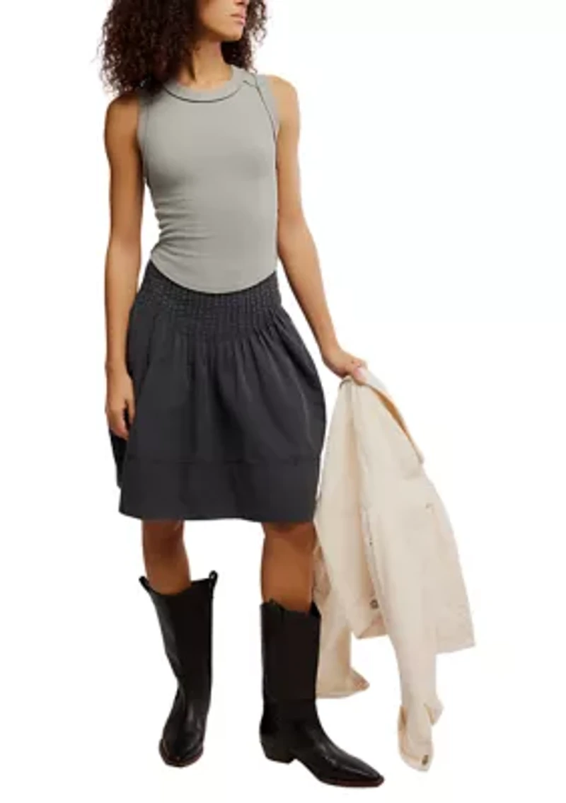 Peyton Pintuck Midi Skirt